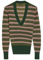 Etro Striped Knit Jumper Brown