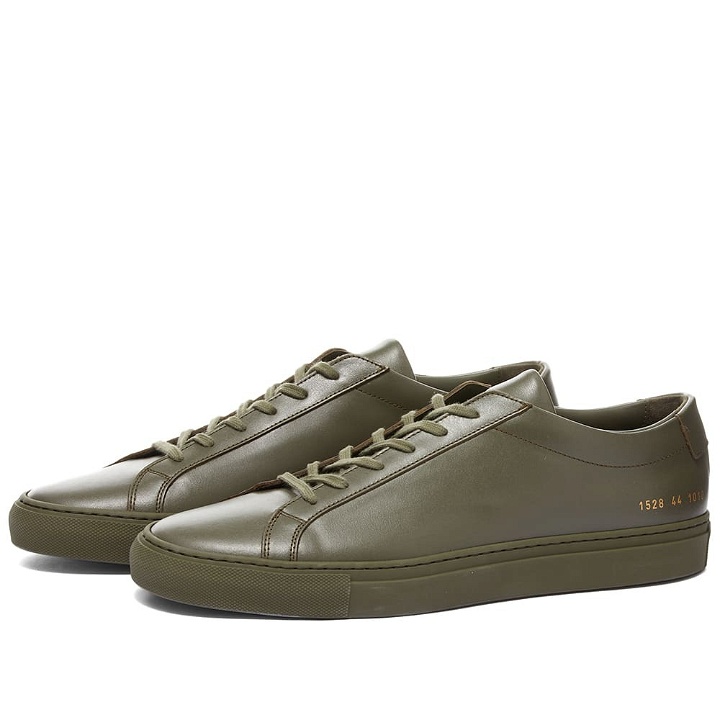 Photo: Common Projects Men's Original Achilles Low Sneakers in Olive
