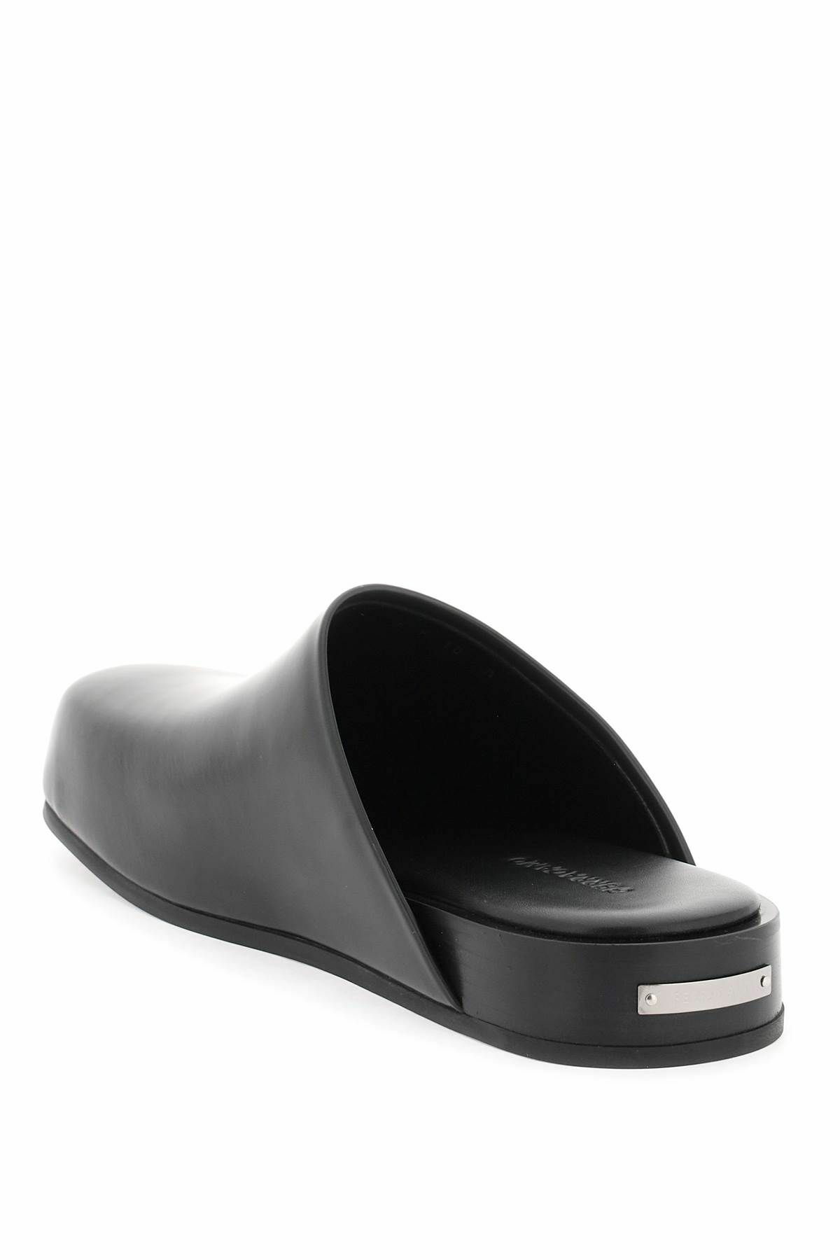 FERRAGAMO smooth leather clogs Black Salvatore Ferragamo