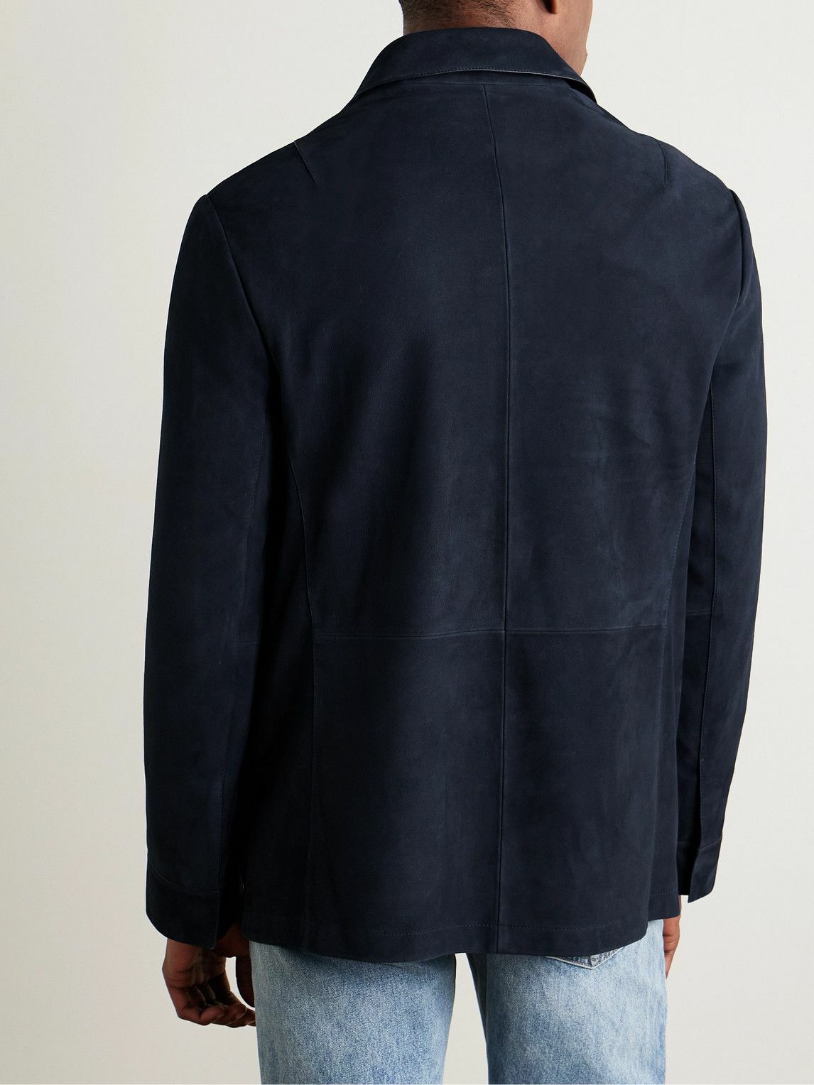 Yves Salomon - Suede Shirt Jacket - Blue