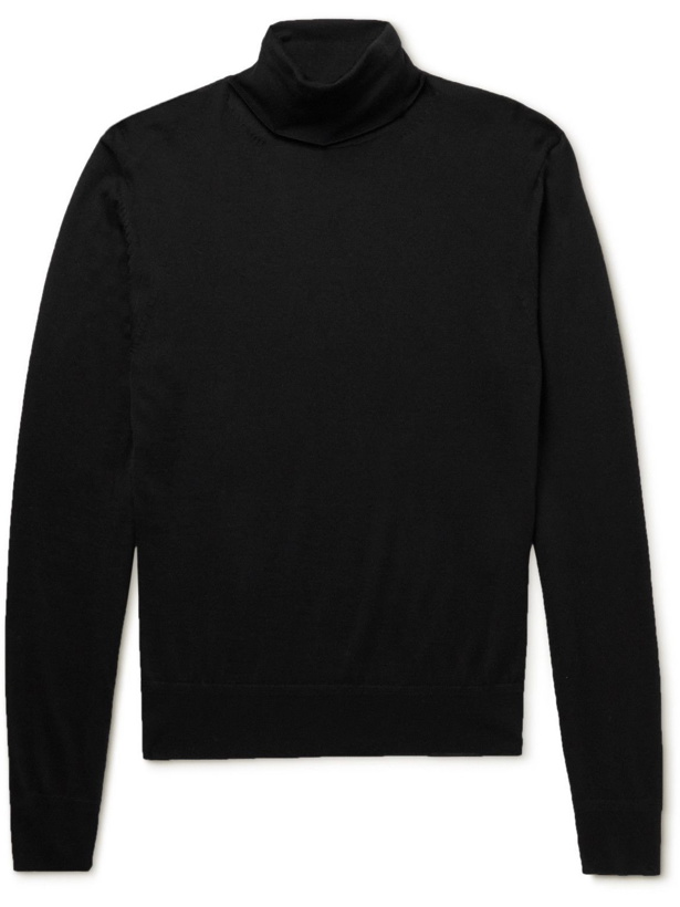 Photo: TOM FORD - Cashmere and Silk-Blend Rollneck Sweater - Black