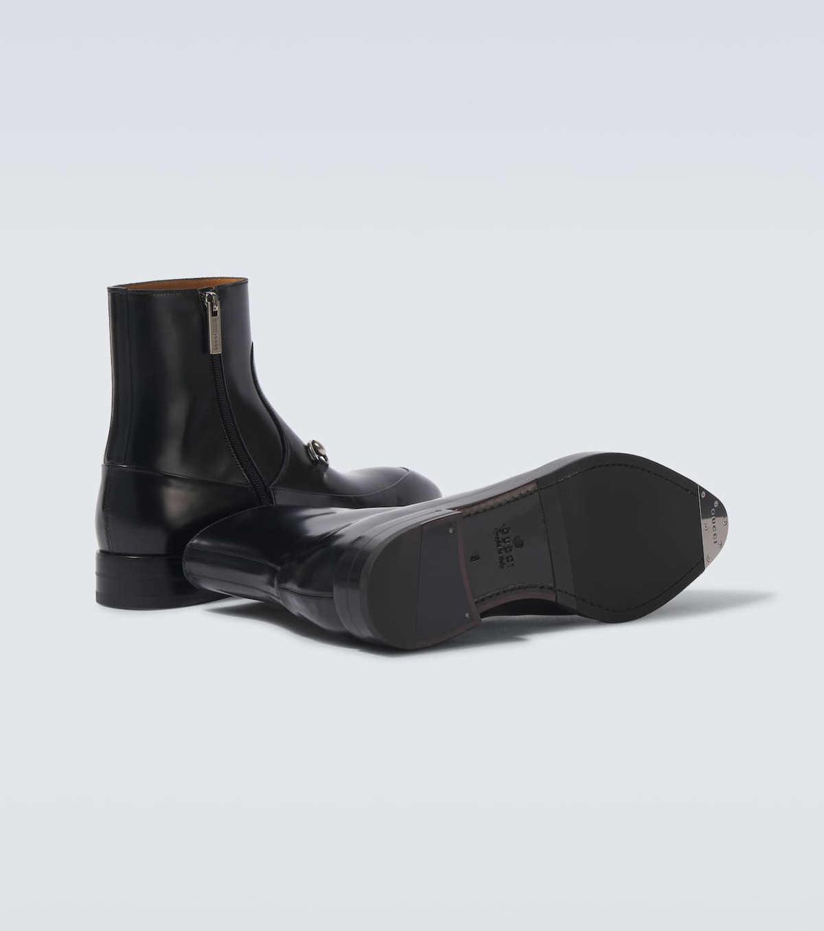 Gucci Horsebit leather ankle boots