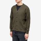 Snow Peak Men's Co/Pe Knit Cardigan in Olive