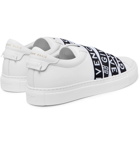 Givenchy - Urban Street Logo-Jacquard Leather Slip-On Sneakers - White