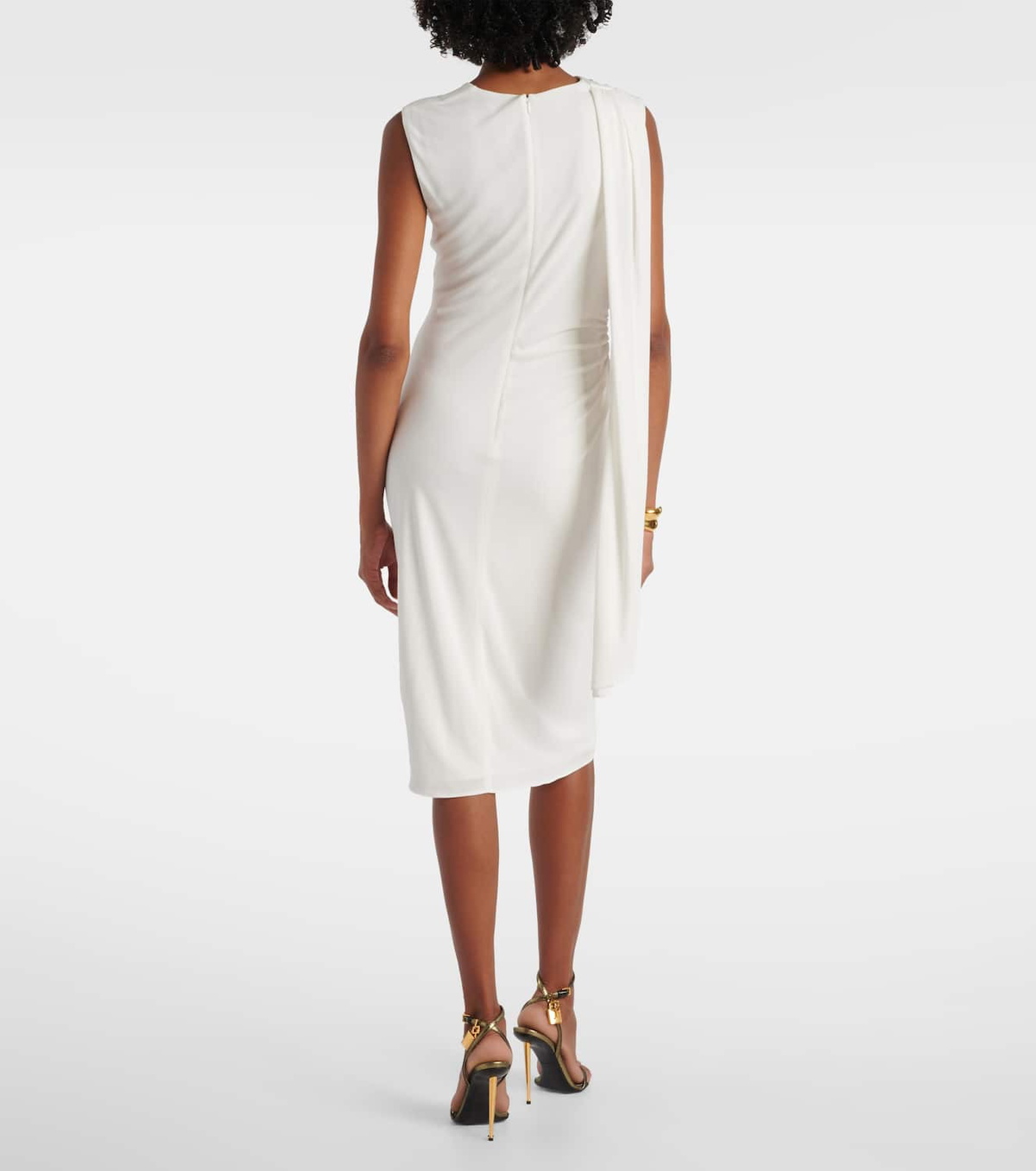 Tom Ford Cutout crepe jersey midi dress