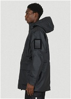Glacial Hooded Parka Jacket in Black
