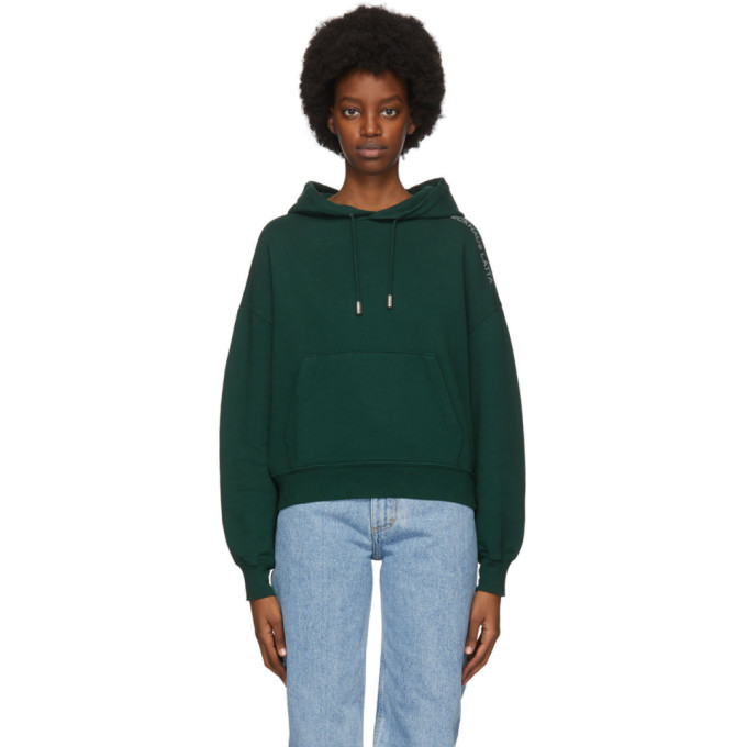 Eckhaus Latta Green Classic Cropped Hoodie Eckhaus Latta