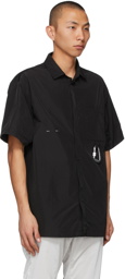 HELIOT EMIL Black Carabiner Tech Short Sleeve Shirt