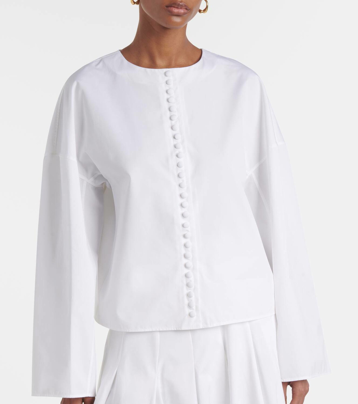 Fforme Fish oversized cotton jacket