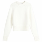 Good American Women's Crewneck Sweater in Cloud White