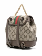 Gucci Neutral Ophidia Mini GG Supreme Backpack