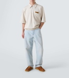Bottega Veneta Zip-up cotton jersey polo shirt