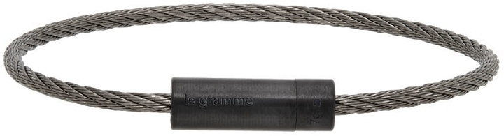 Photo: Le Gramme Black 'Le 7 Grammes' Cable Bracelet