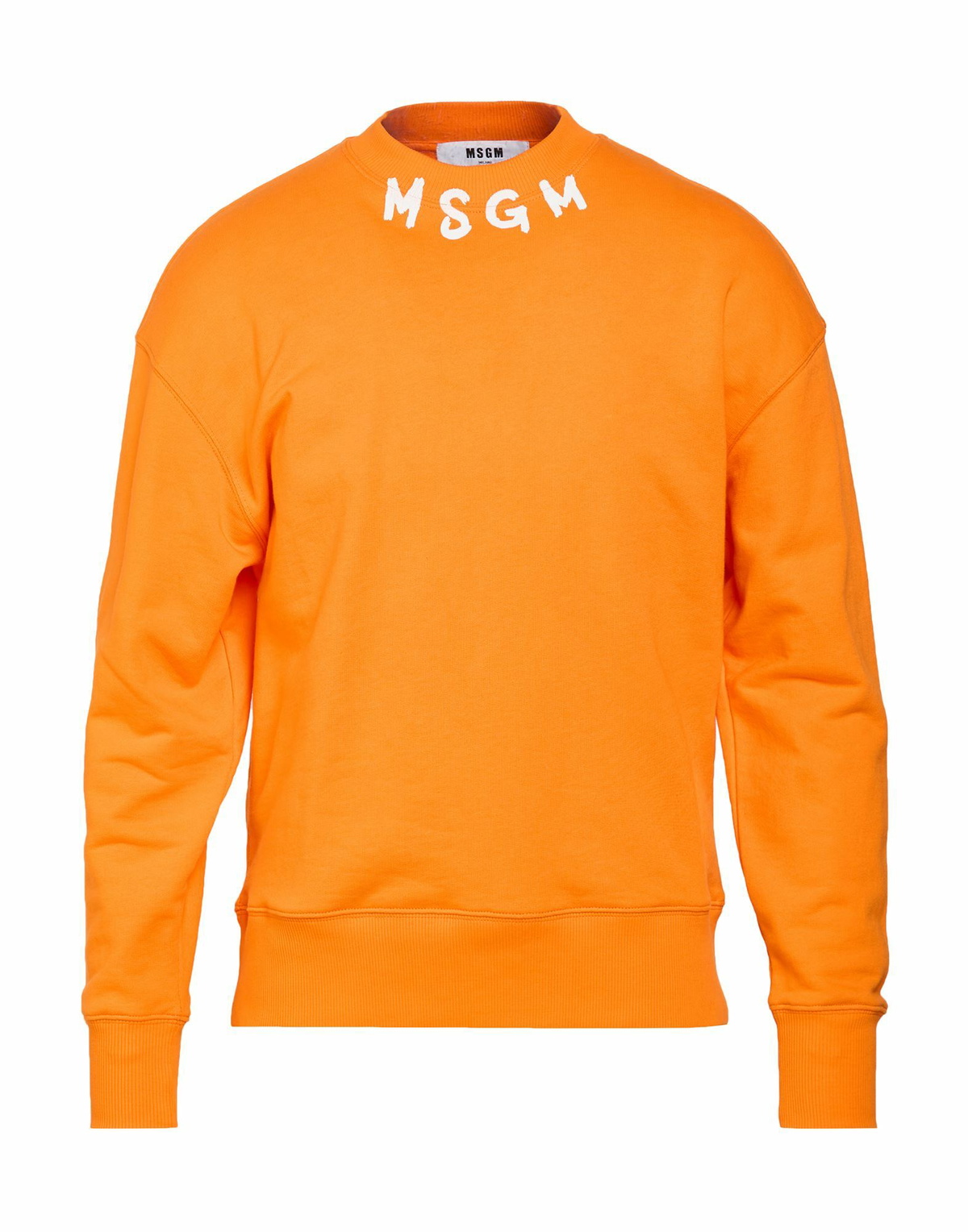 Msgm Mens Sweatshirt in Orange