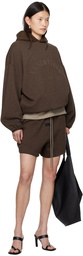 Fear of God ESSENTIALS Brown Bonded Hoodie