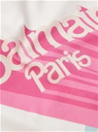 Balmain - Barbie Logo-Print Cotton-Jersey Hoodie - Pink