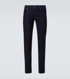 Kiton Low-rise slim jeans