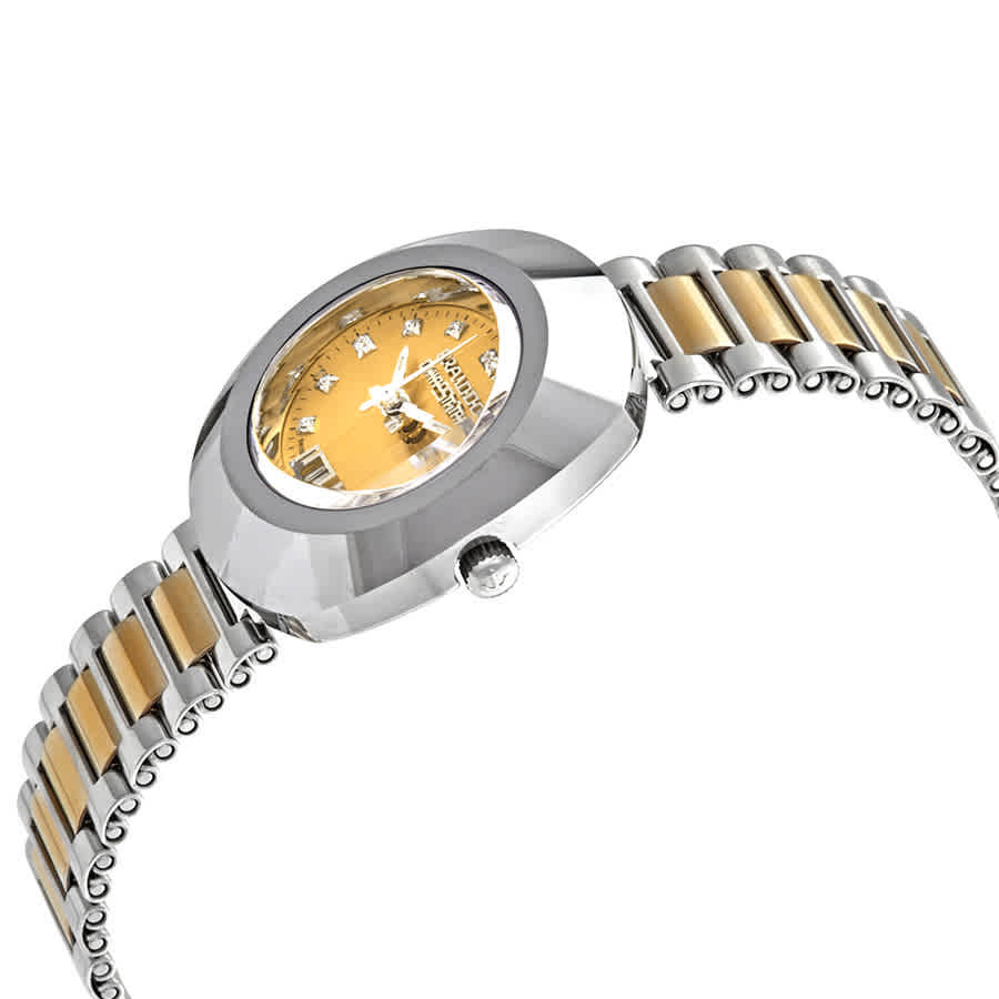 Rado Original Yellow Gold Dial Ladies Two Tone Watch  display picture 3