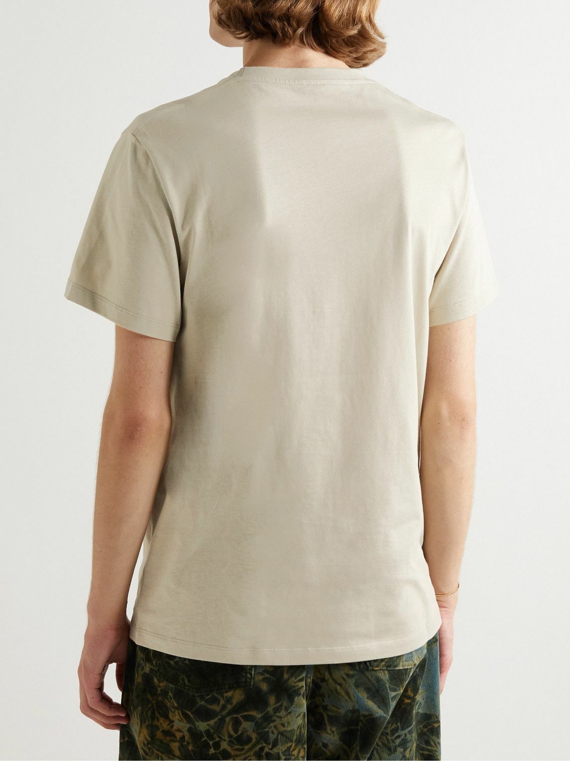 24AW new/LOEWE アナグラムコットンTシャツ T-Shirt Gray Relaxed fit T-shirt in cotton Grey - LOEWE