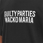 Wacko Maria Men's Guilty Parties Heavyweight T-Shirt in Black