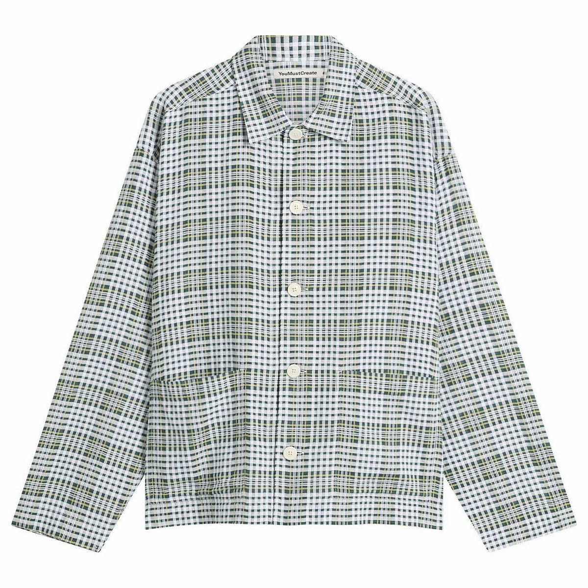 YMC Men's Cotton Check PJ Overshirt in Multi