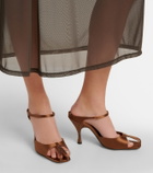 Herbert Levine Hidden Gem embellished satin mules