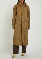 Lemaire Hooded Water-repellent Nylon Raincoat Camel