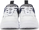 Versace Jeans Couture White & Navy Speedtrack Sneakers