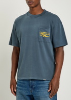 Represent Nothing Faster Printed Cotton T-shirt Indigo