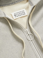 Maison Margiela - Cotton-Jersey Zip-Up Hoodie - Gray
