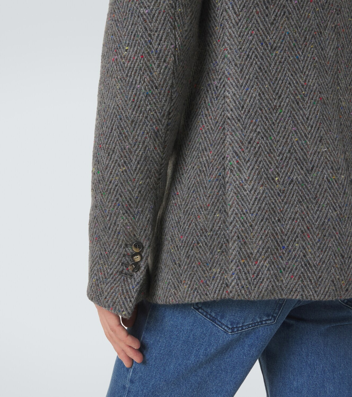 Gabriela Hearst Irving herringbone wool and cashmere jacket