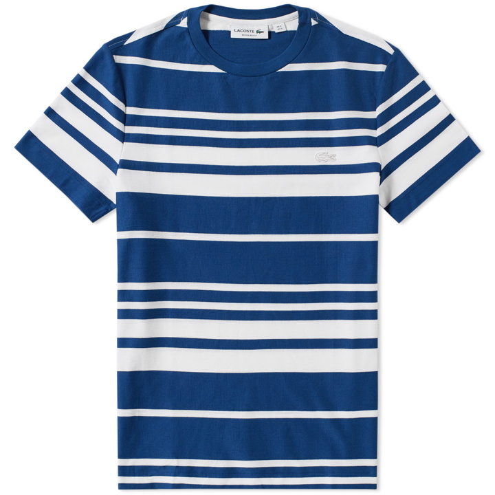 Photo: Lacoste Stripe Pique Tee