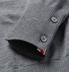 Thom Browne - Striped Merino Wool Cardigan - Men - Gray