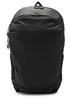 Boss Stenson Logo Coated Faux Leather Backpack - Black - One Size