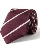 BRUNELLO CUCINELLI - 7cm Striped Silk-Jacquard Tie