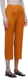 PLEATS PLEASE ISSEY MIYAKE Orange Monthly Colors April Trousers