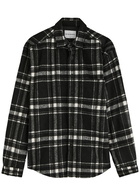 Mki Miyuki Zoku Checked Flannel Overshirt Black