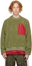 AMBUSH Khaki Wool Fleece Sweatshirt