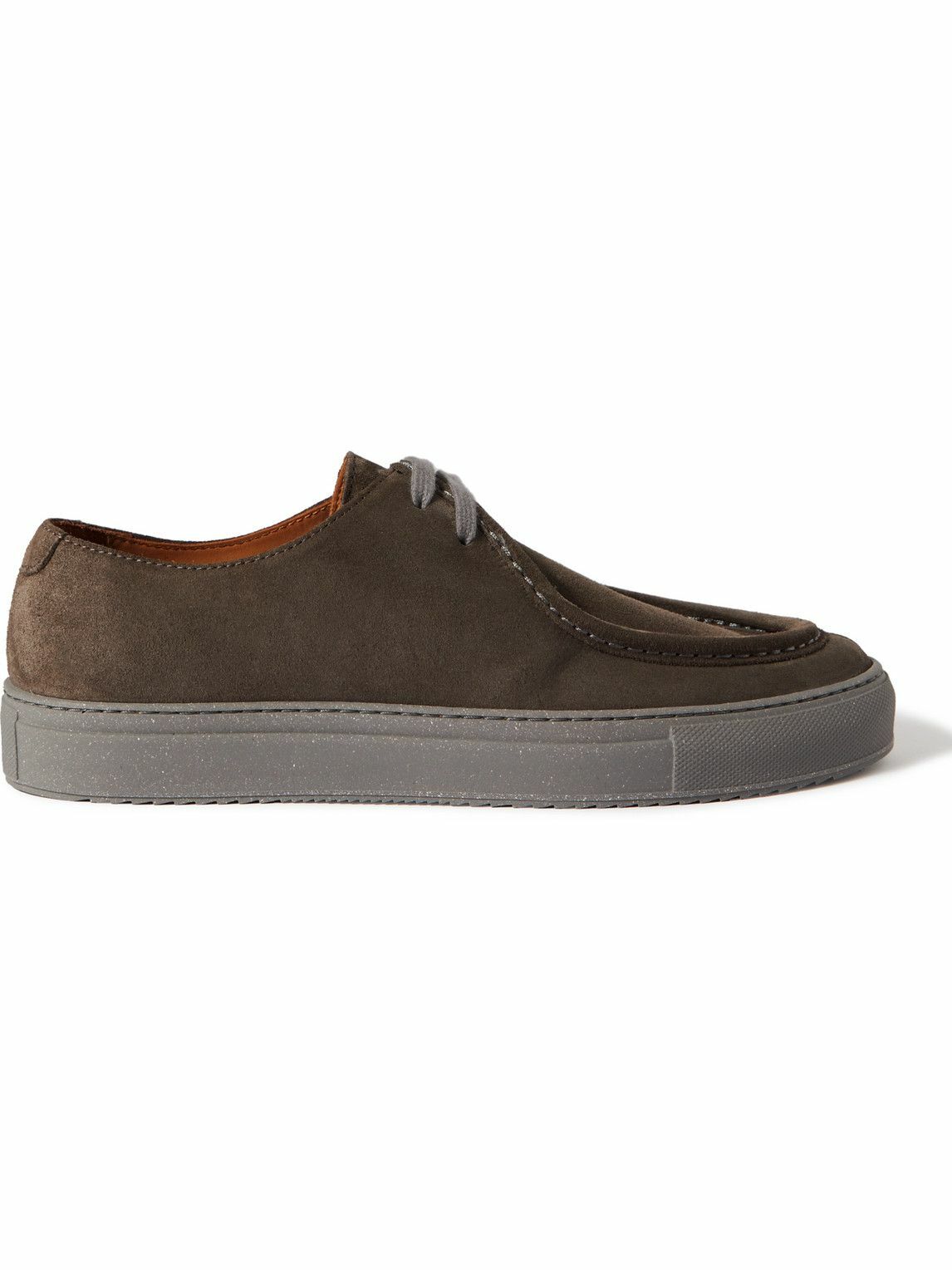 Mr P. - Larry Regenerated Suede by evolo® Derby Shoes - Gray  display picture 3