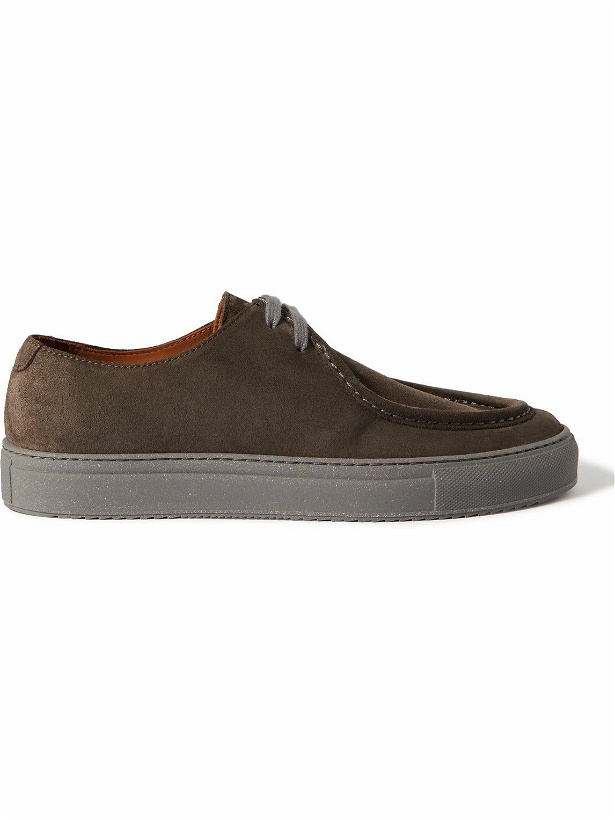 Photo: Mr P. - Larry Regenerated Suede by evolo® Derby Shoes - Gray