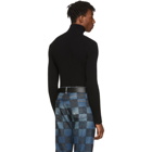 Balenciaga Black Cashmere Ribbed Turtleneck