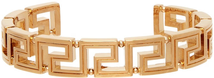 Photo: Versace Gold Greca Cuff Bracelet