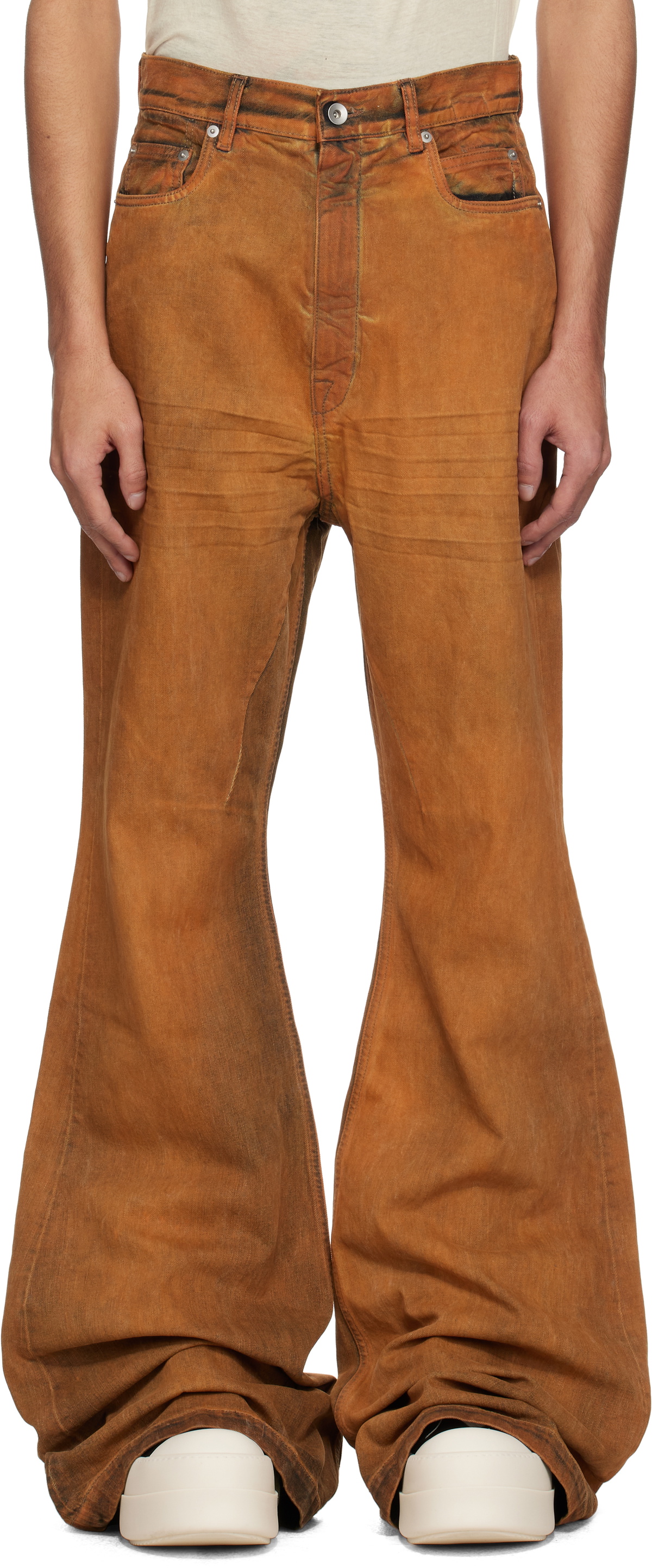 【RICK OWENS DRKSHDW】Hollywood bolan bootcut ジーンズ orange-hollywood-bolan-bootcut