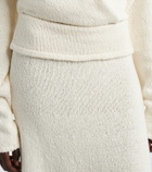 Aya Muse Kena knitted cotton midi skirt