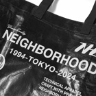 Neighborhood Men's Logo Flexible Tote Bag in Black 