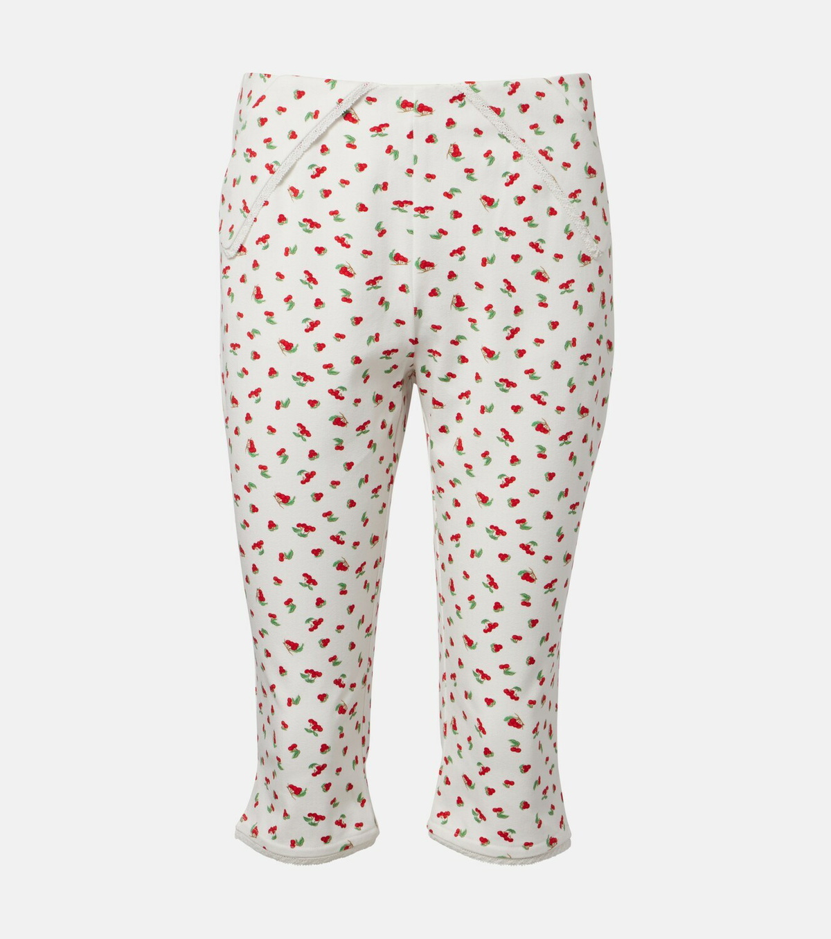 Posse Ebony printed cotton-blend capri pants