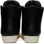 Rick Owens Black Leather Sneakers