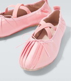 Simone Rocha Ballerina Grip pleated ballet flats