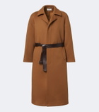 Saint Laurent Belted wool coat
