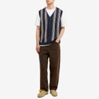Magic Castles Men's Frank Vest in Navy Stripe Mesh